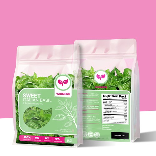 Sweet Italian Basil by Varmers Packaging Design