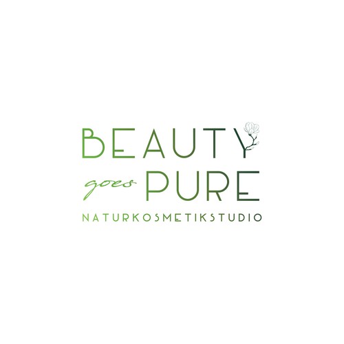 Fresh and natural logo for a cosmetic studio.