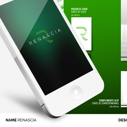 Logo proposal #1 for "Renascia"