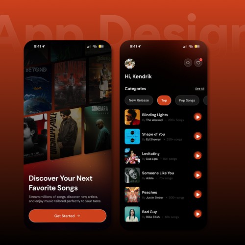 Modern Music App UI & Application Development 🚀
