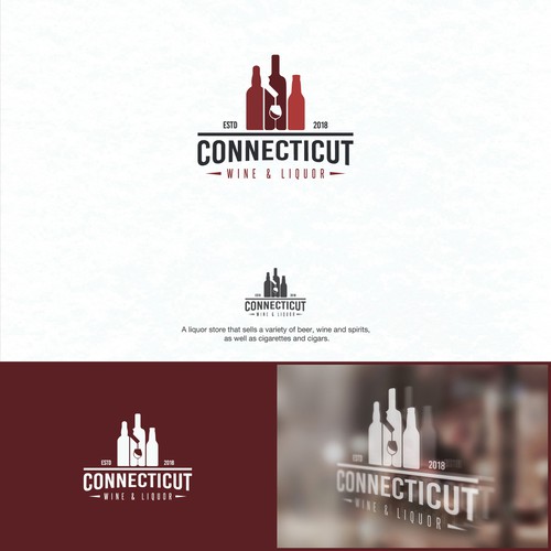 Logo for a liquor store that sells a variety of beer, wine and spirits