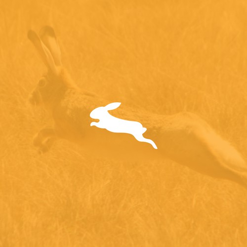 Jumping Hare silhouette.