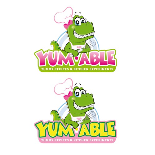 Create a Fun and Funky Dino Logo for Yum-able!