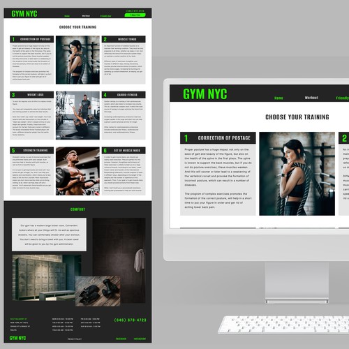 webdesign for gym