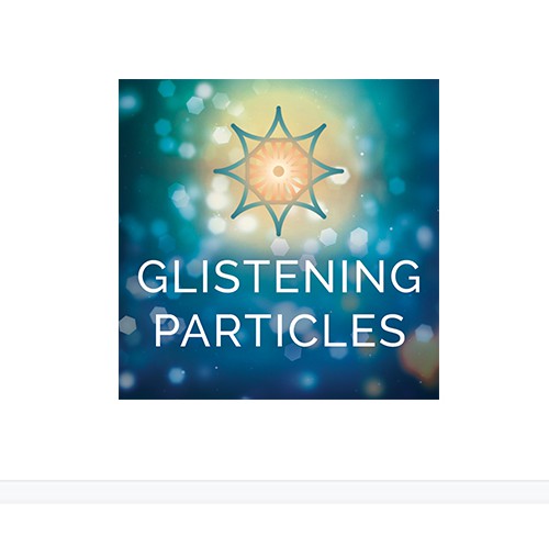 Glistening Particles podcast art & logo