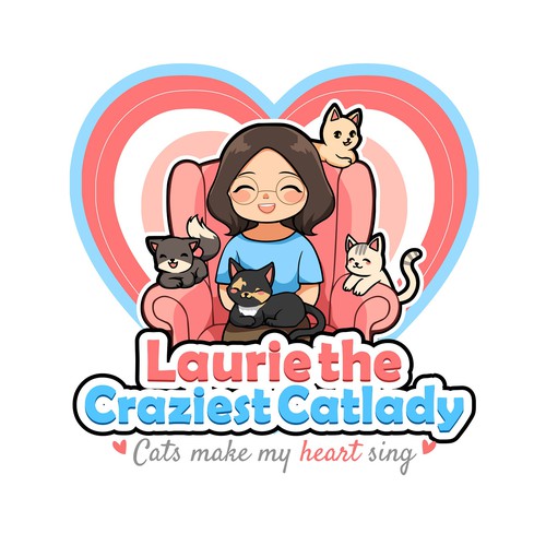 Logo design for Laurie the Craziest Catlady
