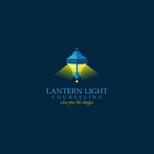 Create a beautiful lantern logo for a new therapist