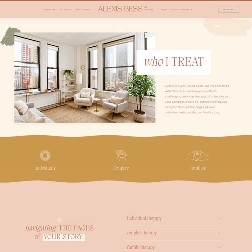 Psychotherapy Branding & Mental Health Website Design for NYC Therapist