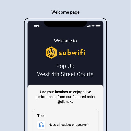 App Design for Subwifi
