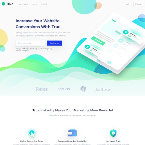 Fun Energetic web design concept