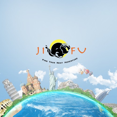 Travel website logo design 