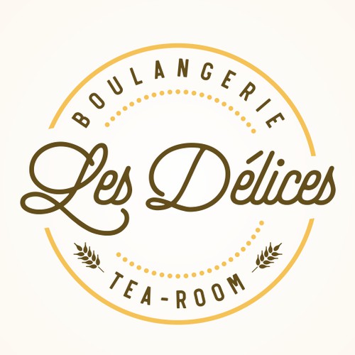 simple logo for bakery and tea-room