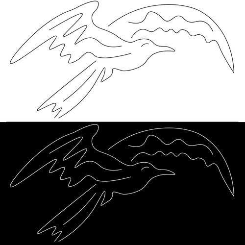 Bird Line Art