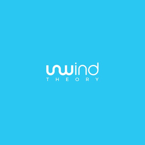 Trendy, Tranquil, Clean Logo for Unwind Theory