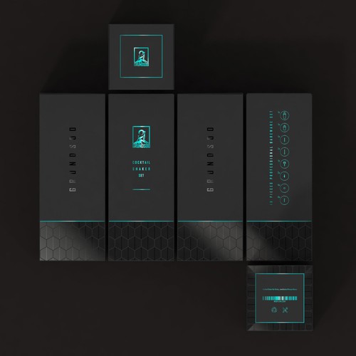 Design premium looking cocktail set packaging