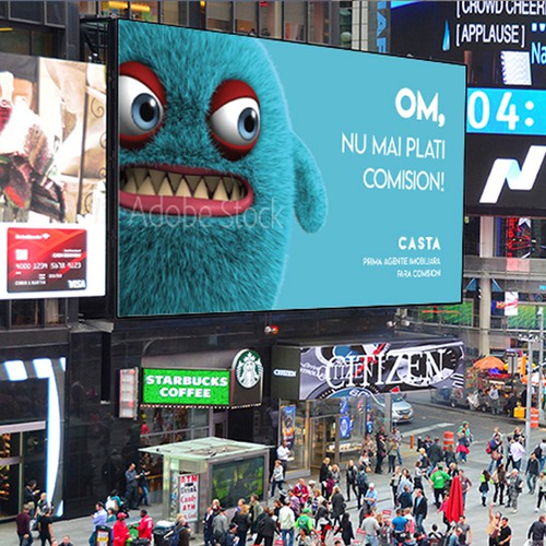 billboard furry monsters.