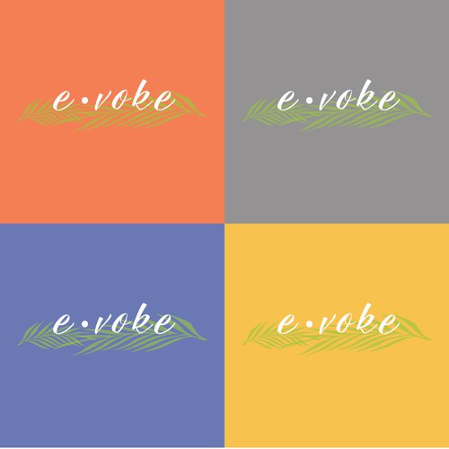 Fresh logo for organic, vegan nail polish: e.voke