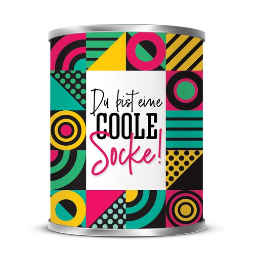 Design a cool can for creative socks!