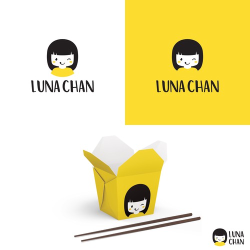 Simple minimalist logo for Japanese restaurant