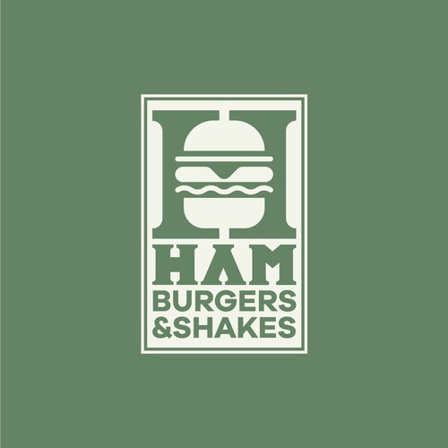 HamBurger Logo and Label