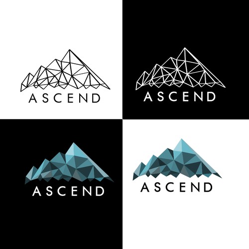 Geometric Logo Concept for Ascend 