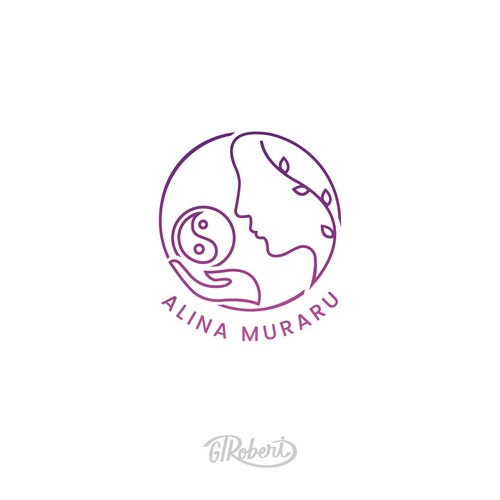 Alina Muraru logo design