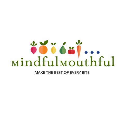 Create the next logo for Mindful Mouthful