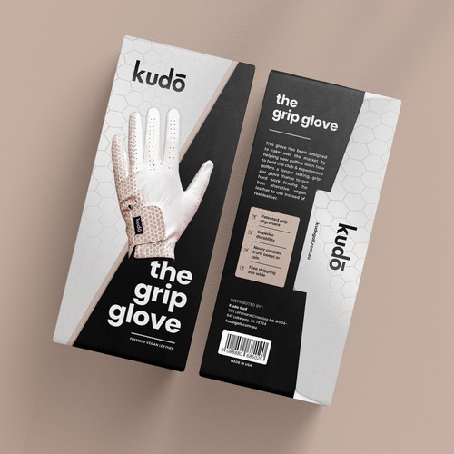 Packaging Design for Kudo Golf - The Grip Glove