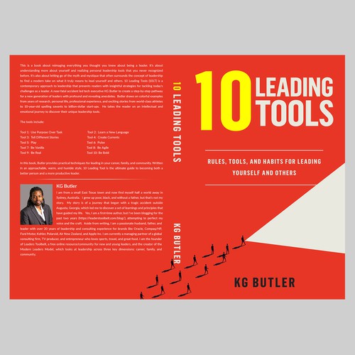 "10 Leading Tools" Book cover design