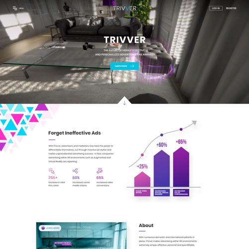 Trivver Home Page Redesign