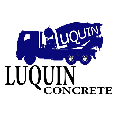 simple logo for concrete company