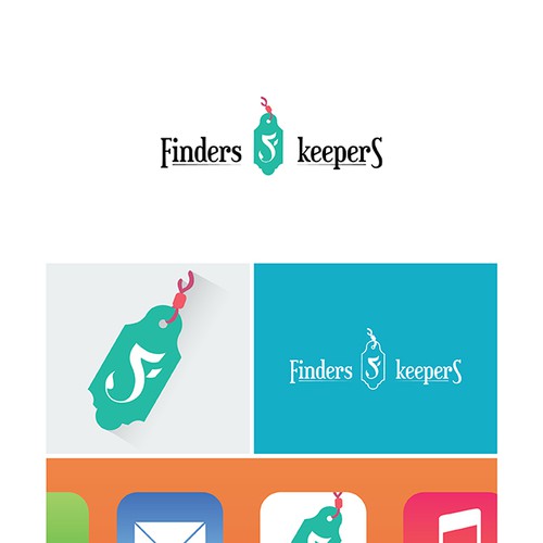 Finders Keepers - logo with mobile in mind!