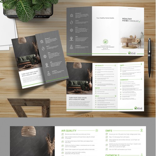 3 Fold Brochure for home Checklist