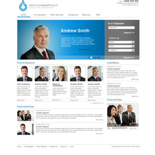 HOT NEW TALENT AGENCY WEBSITE DESIGN