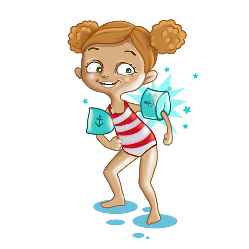  learning to swim illustration entry