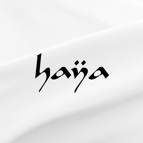 Typographic logo for a halal beauty brand