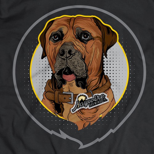 Dog portrait artwork