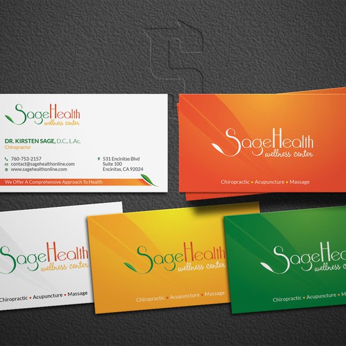 Card designed for SageHealth