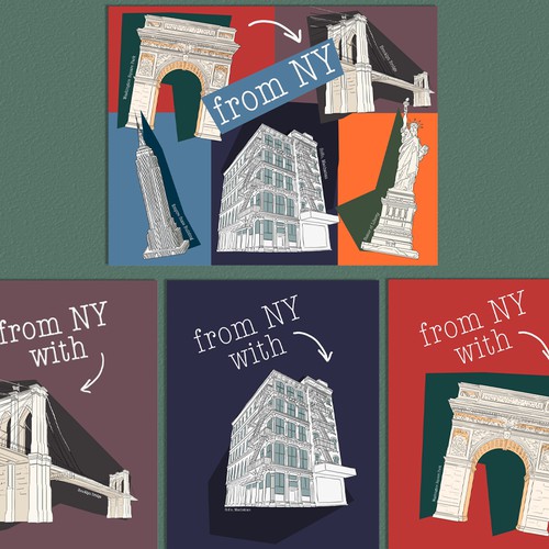 New York City postcards