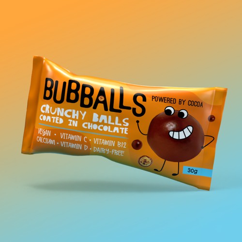 Bubballs Chocolate Snack Design Concept