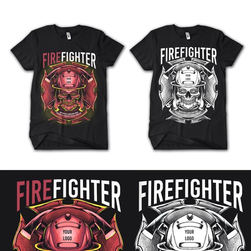 Contest T-shirt Design Firefighter Prayer