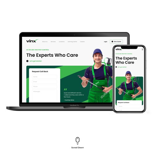 Vinx Website Design Concept