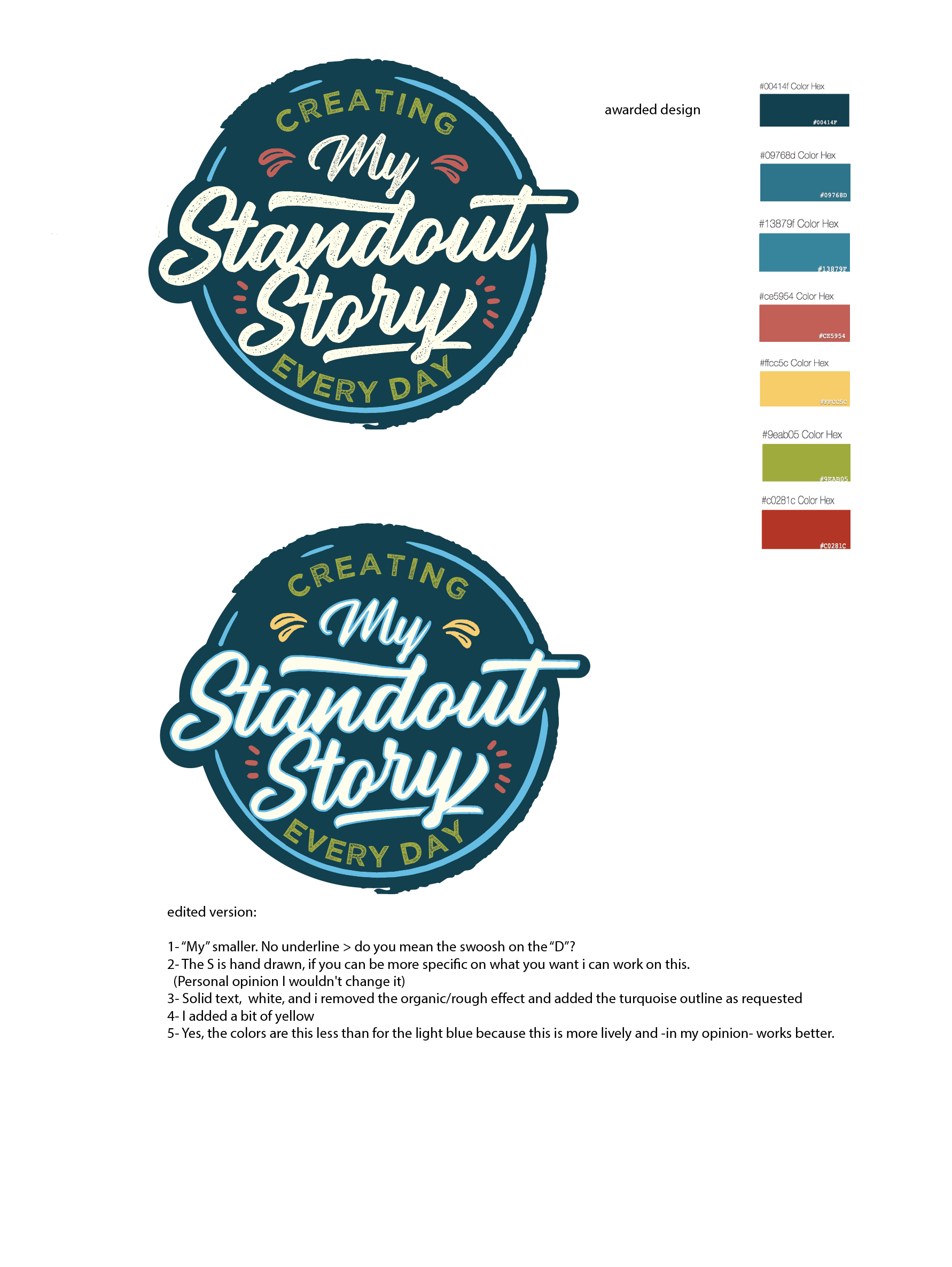 Creating My Standout Story Every Day Decal Logo