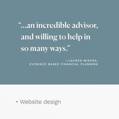 Website Design: Financial Advisor 