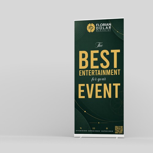Roll-Up Banner Design for Professional Mentalist / Mind Reader Brand