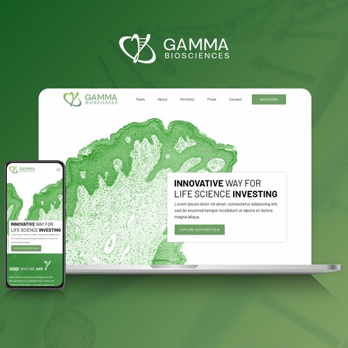 A Moder Website for Gamma Biosciences