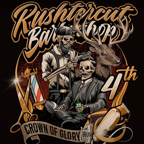 Design illustration barbershop