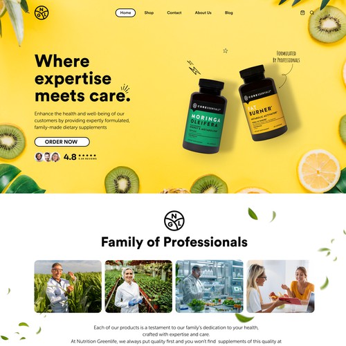 Shopify Dietary supplements Website