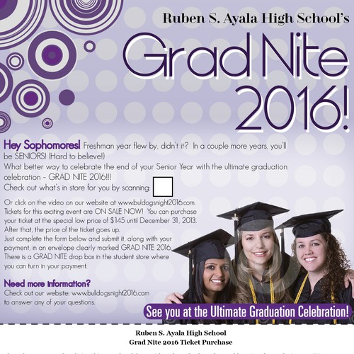 Grad Nite Flyer Design