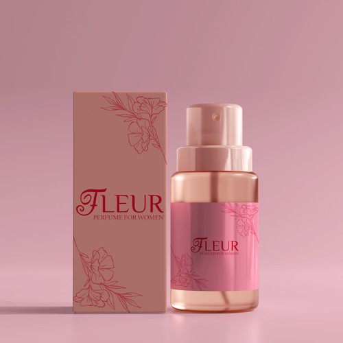 Logo & Packaging Design For Fleur Perfume Brand